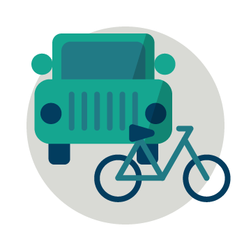 car and bike icons