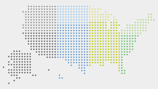 Graphic of the USA
