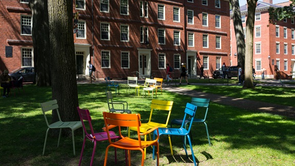 Multi-colored chairs