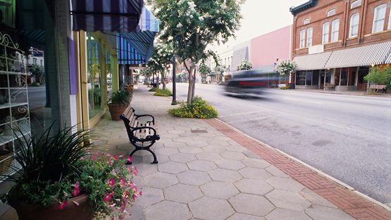 Small town main street