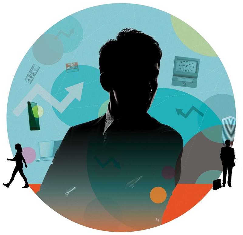 Illustration of business man