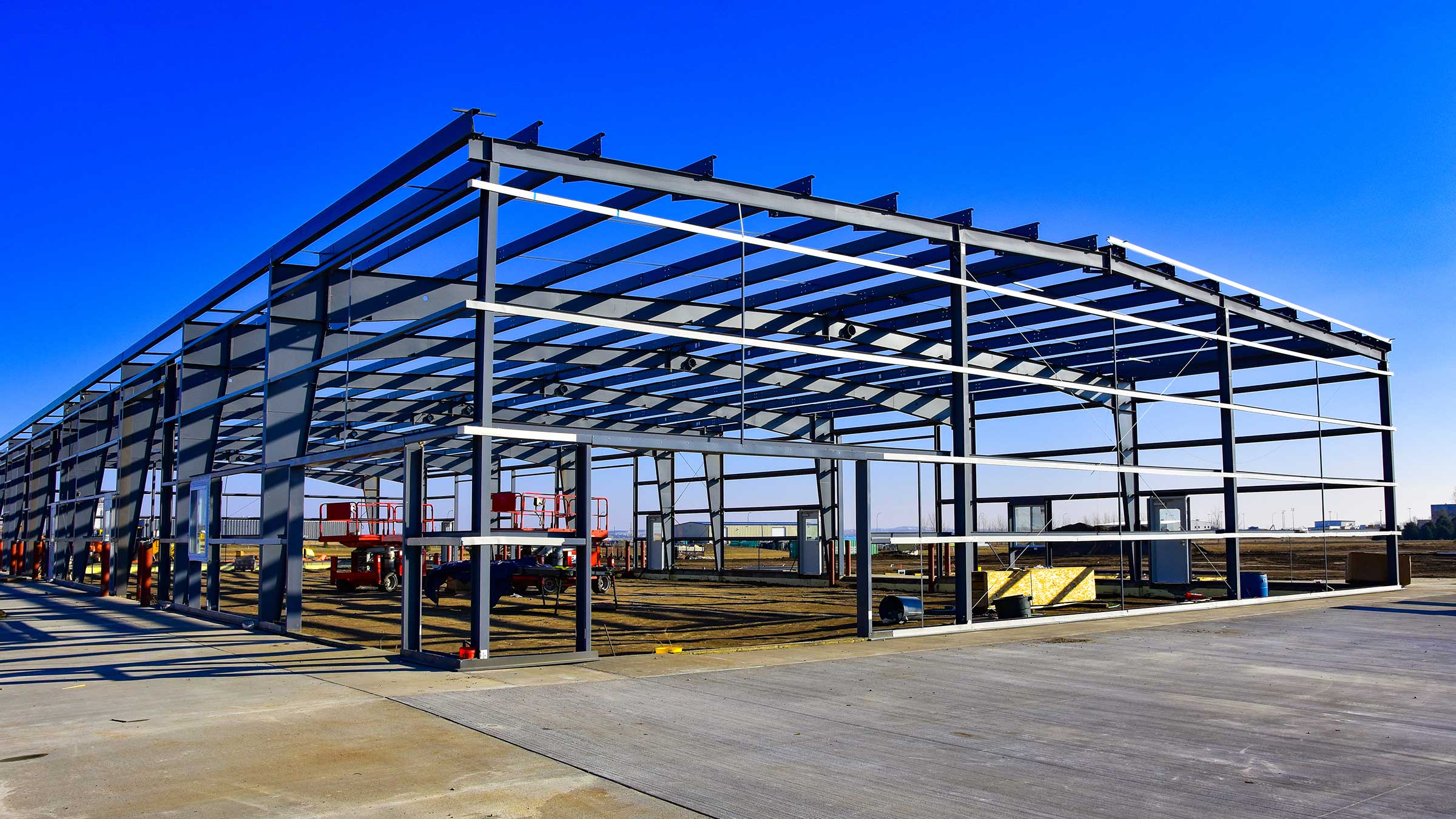 Industrial building under construction