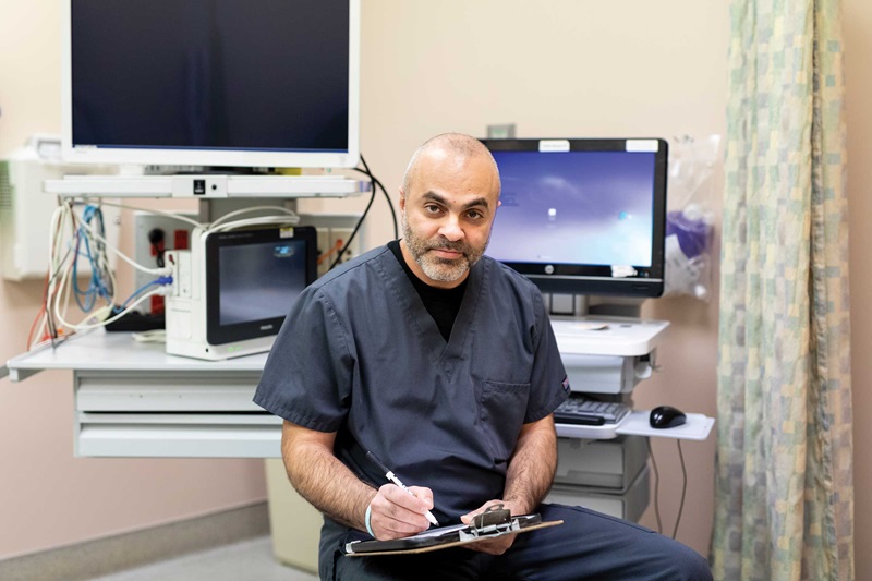 Doctor in office