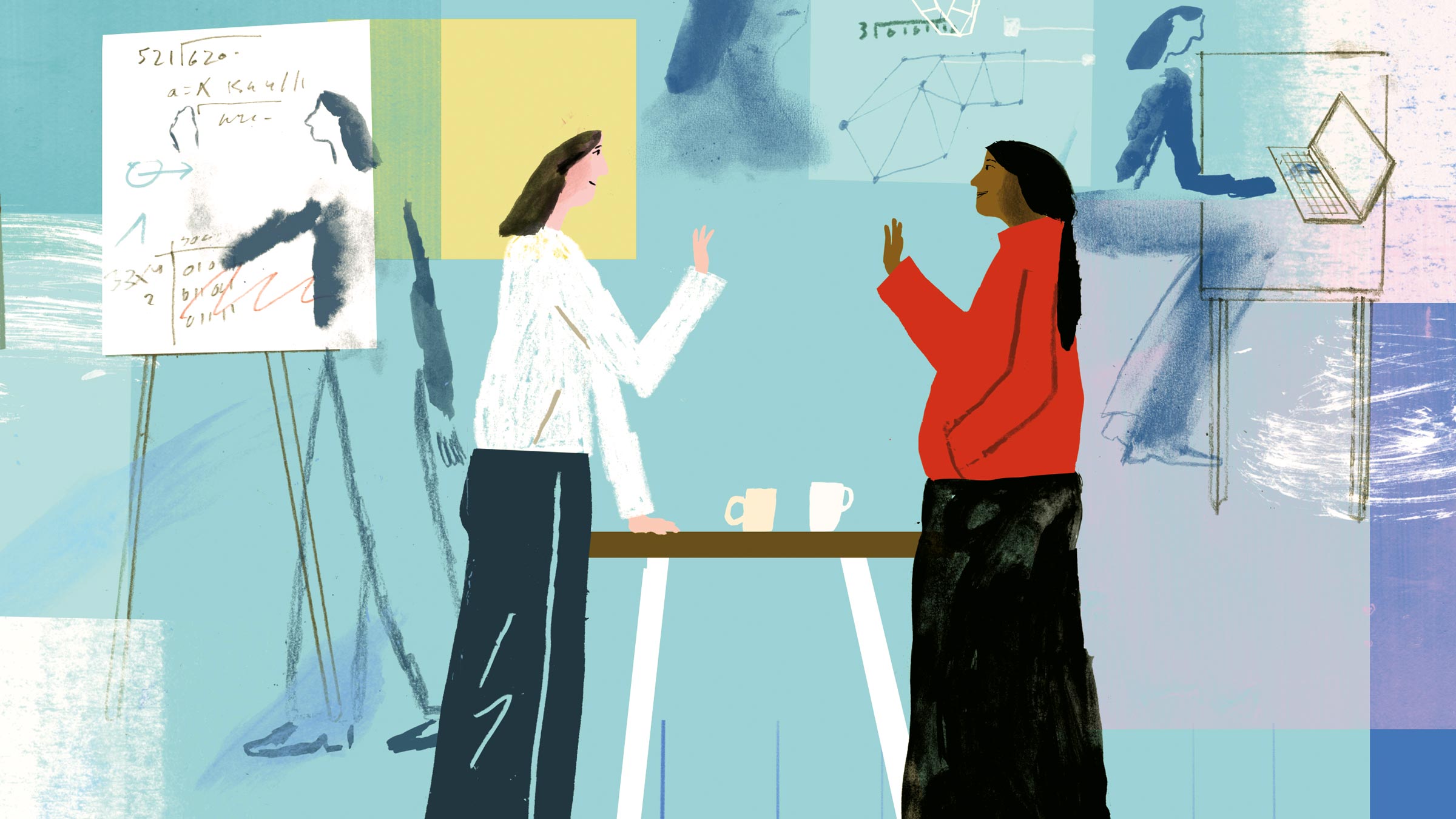 Illustration of diverse individuals in diverse jobs