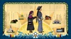 Digital ledger art featuring a grandmother braiding her granddaughter's hair