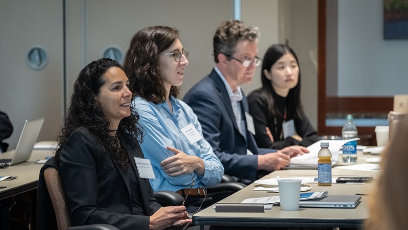 A conference presenter