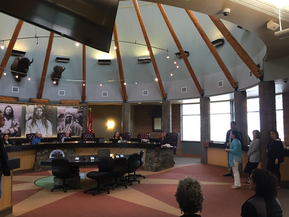 CICD Director Patrice Kunesh addresses Tribal Council 