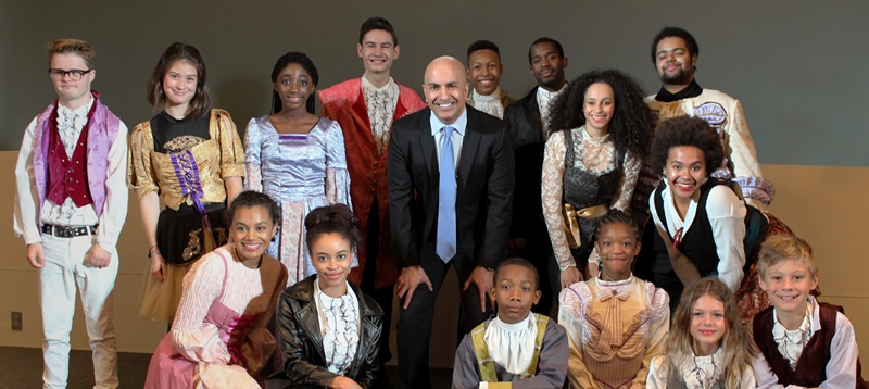 Lundstrum Performing Arts students