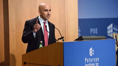 Neel Kashkari speaking at the third symposium for EndingTBTF