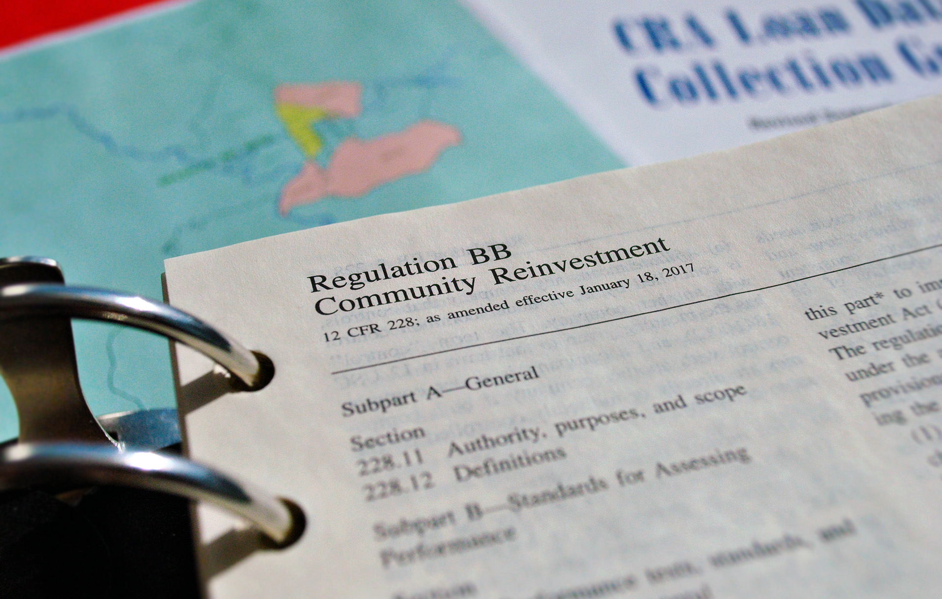 CRA Regulations Binder, detail