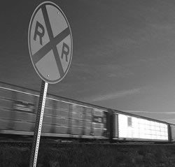 Photo: Railroad sign