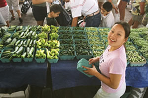 Photo: Woman at market