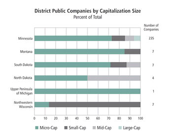 Chart: District Public Companies by Capitalization Size