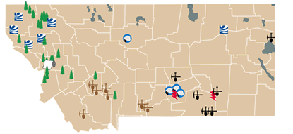 Natural Resources Map Montana