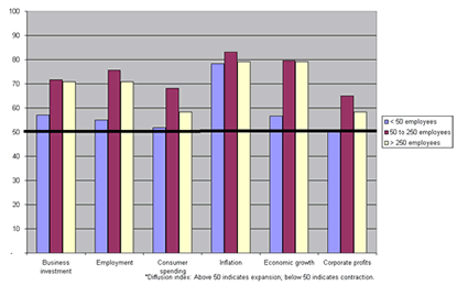Chart: Manufacturers Expect the Economy to Grow in the First Half of 2005