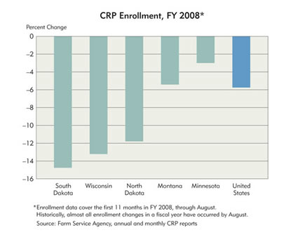 Chart: CRP Enrollment, FY 2008