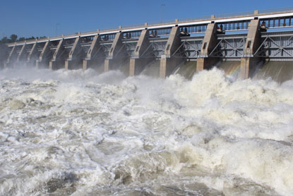 Gavins Point Dam in July 2011.