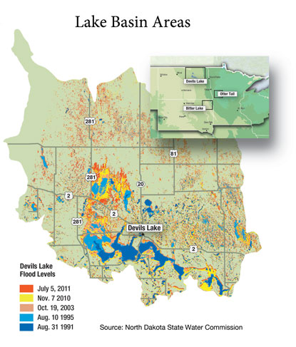 Lake Basin Areas