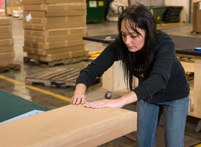 LaRea Eshelman started with Awards Staffing in December 2013. Photographed at The Bernard Group in Chaska, Minn.