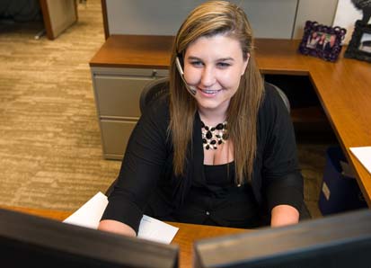 Elizabeth Safeski of Edina, Minn., has been working for Express Employment Professionals at Eide Bailly in downtown Minneapolis since October 2013.