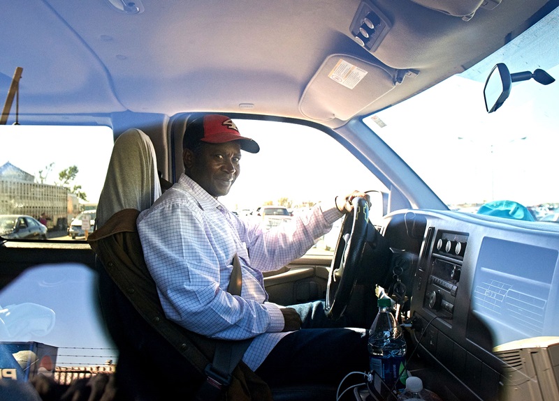 Photo: Mastaki Makofi drives daily from South Dakota to work at JBS Pork in Worthington.
