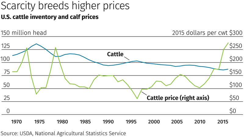 Chart: Scarcity breeds higher prices