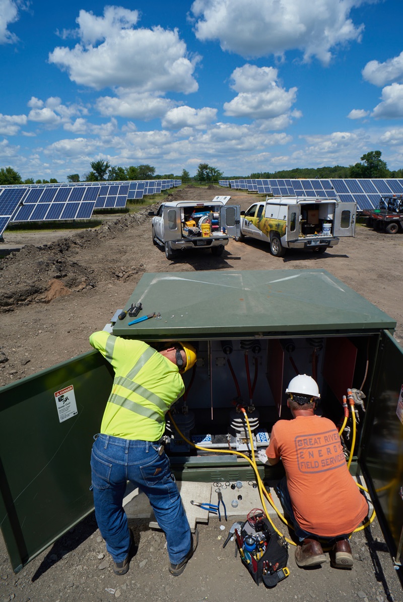 Solar panel maintenance