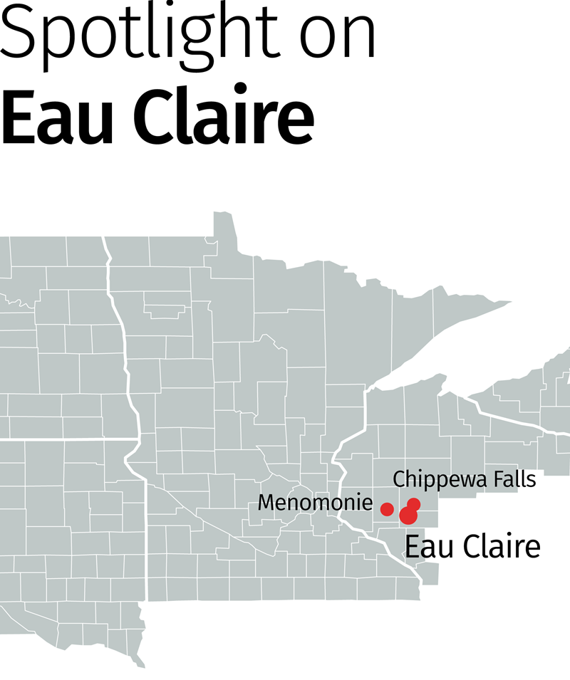 Eau Claire map