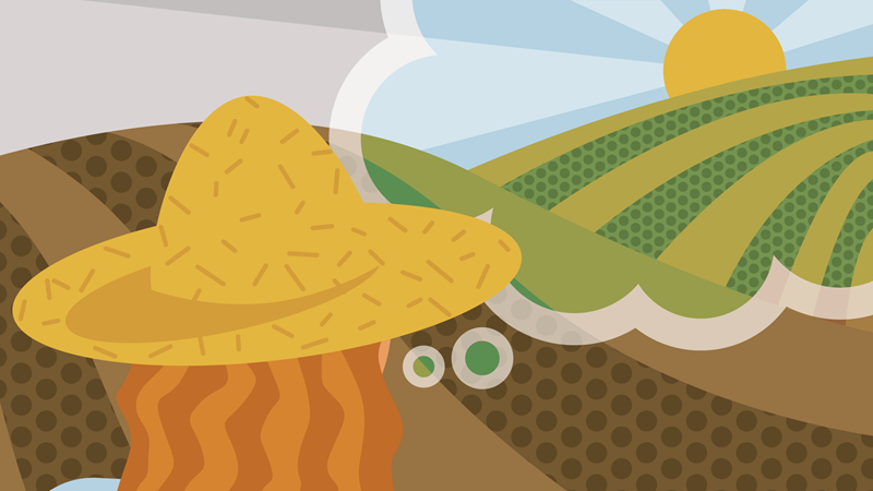 optimistic farmer