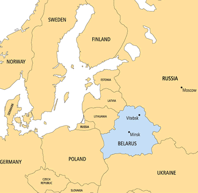Map of Belarus