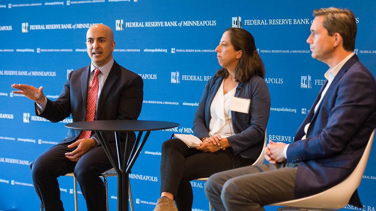 Neel Kashkari speaking at the Fall 2019 conference