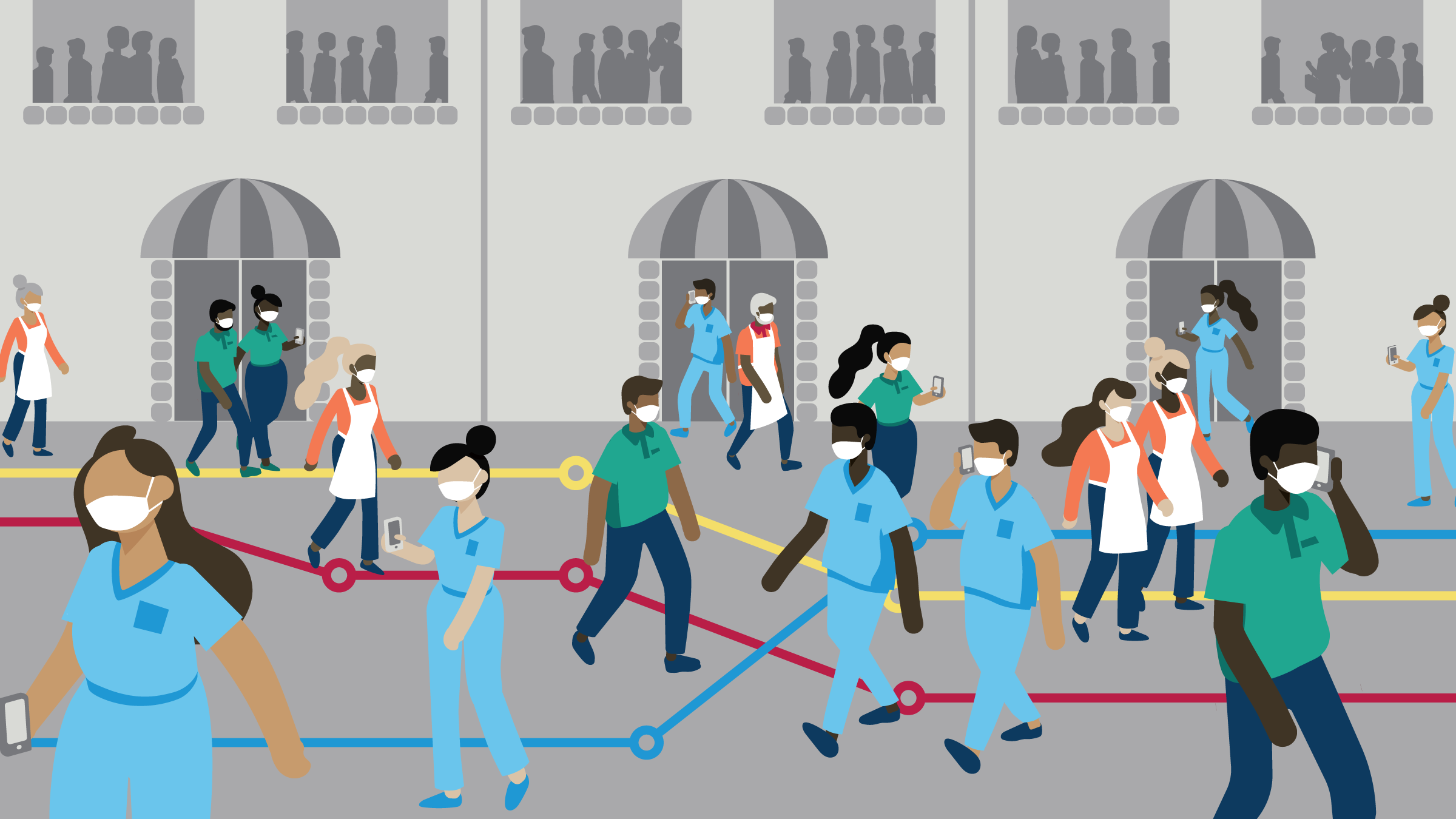 Commuting, crowding, and COVID-19 key image