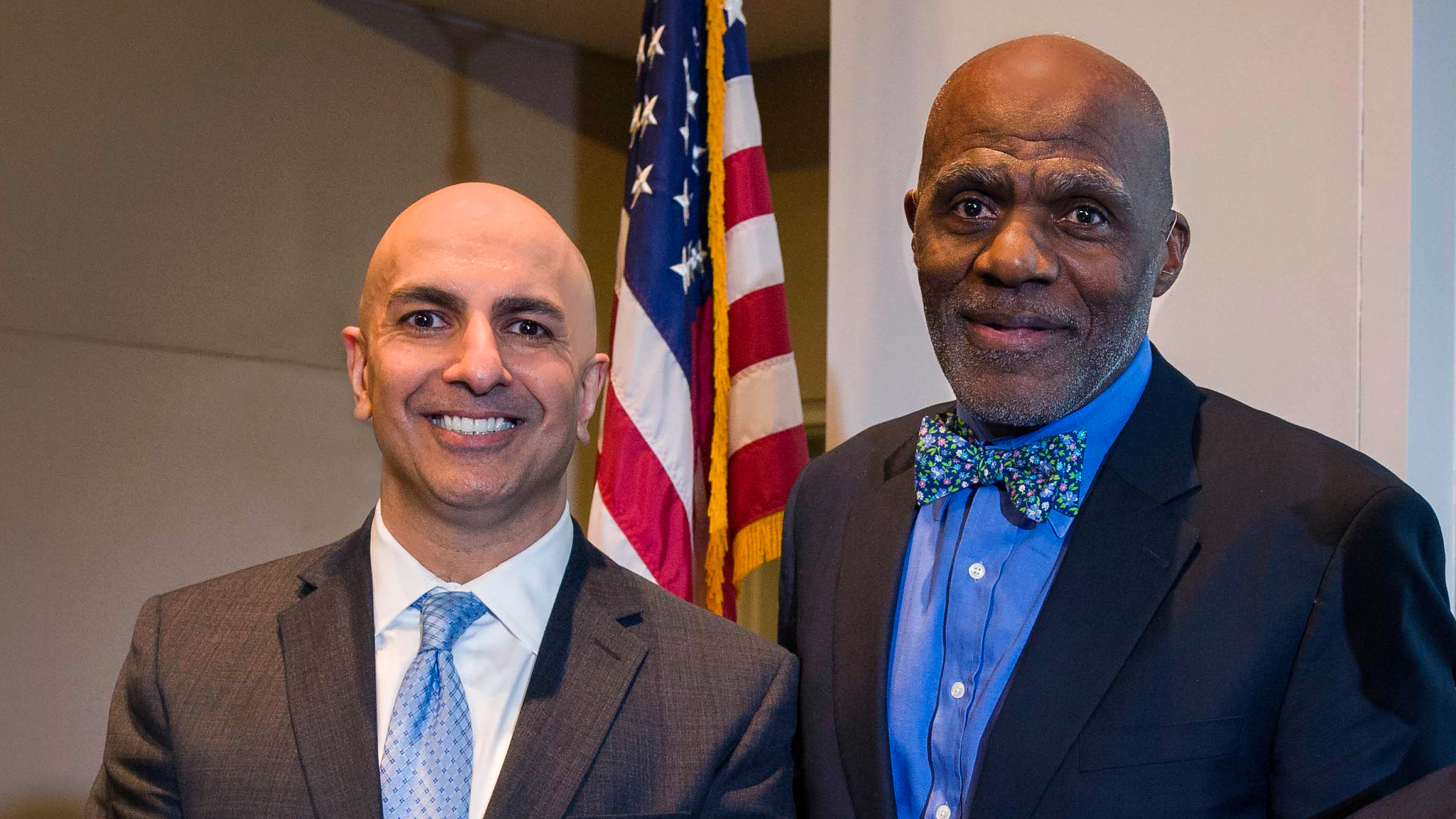 Neel Kashkari and Justice Alan Page (ret.)