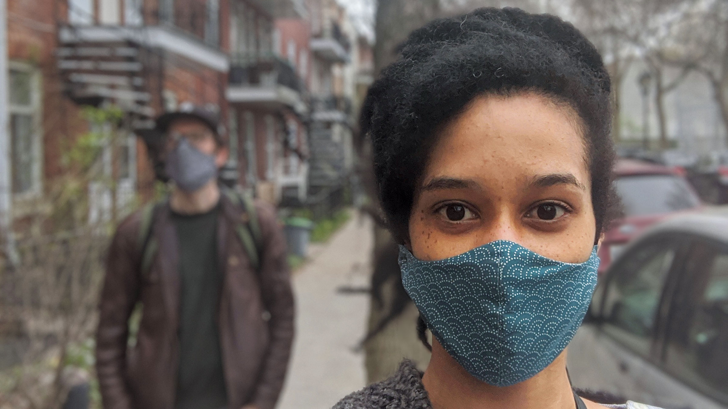 Sophie Osotimehin wearing a mask