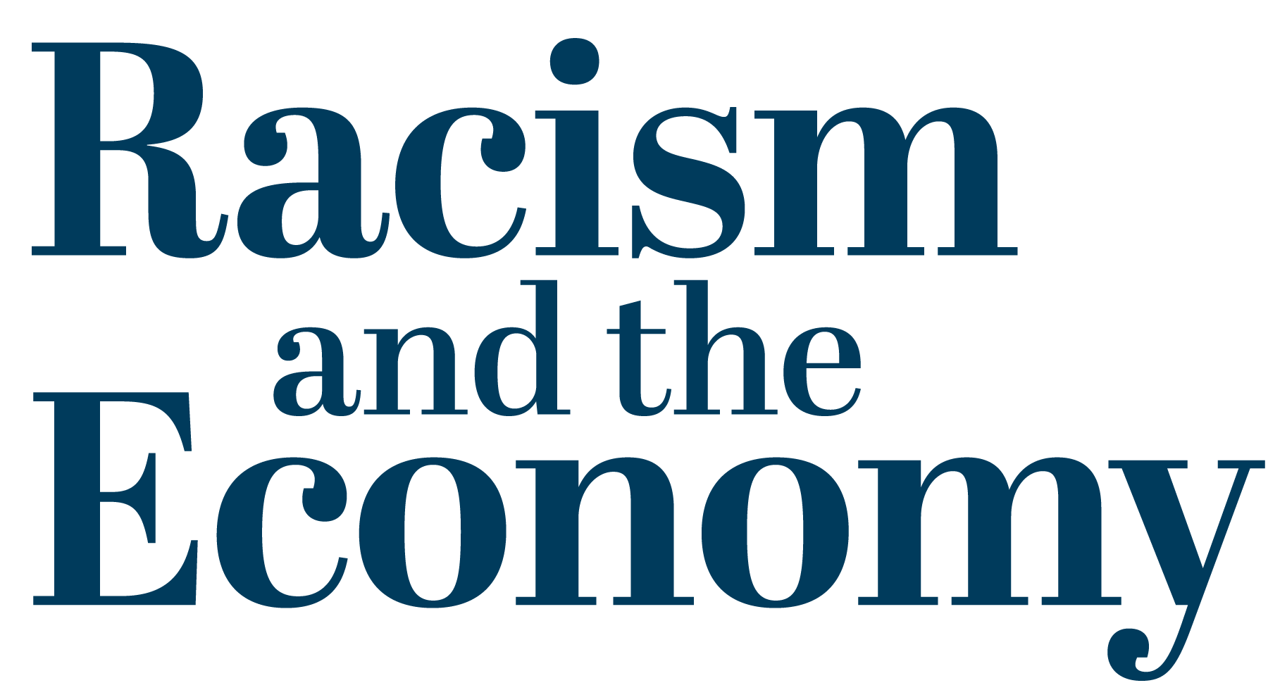Racism and the economy logo