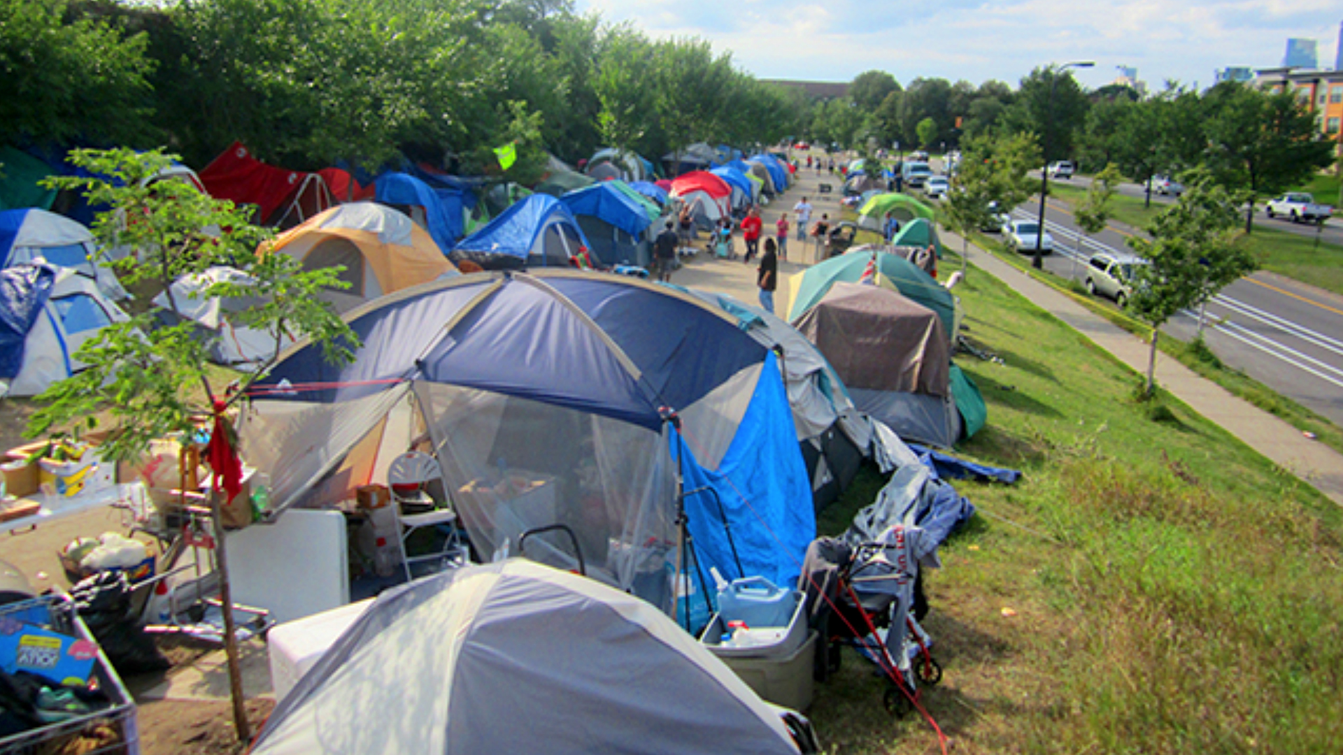 Hiawatha Avenue homeless encampment