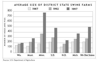 chart-average size of swine farms