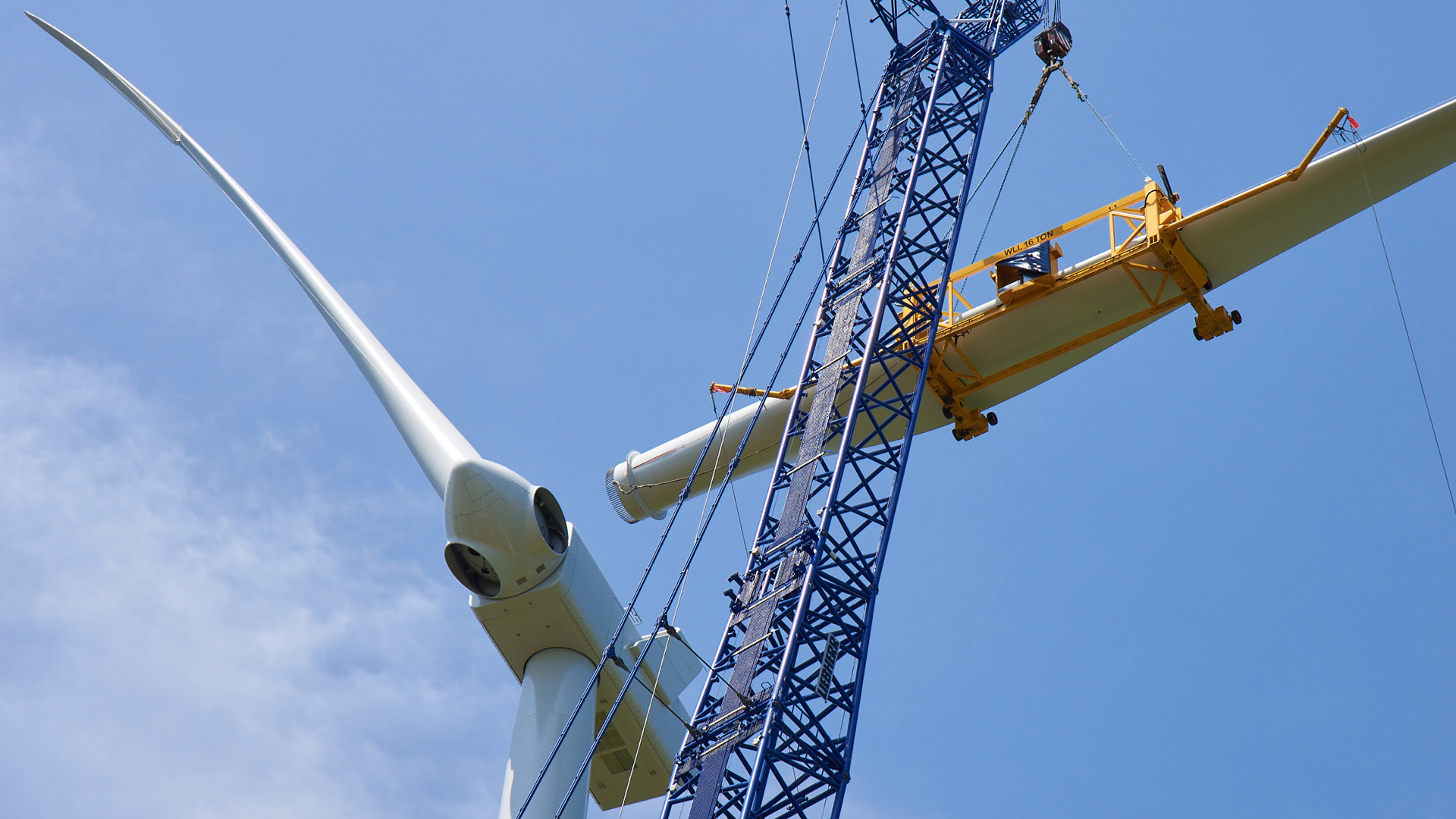 Assembling a wind turbine