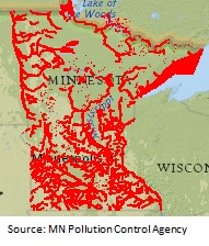 MN impaired lakes map -- 9-28-12