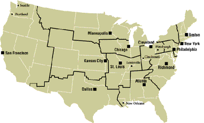 Final Federal Reserve Districts Map
