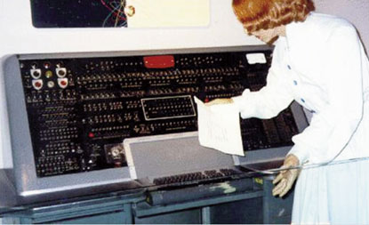 UNIVAC operator's console, 1965