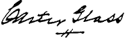 Carter Glass Signature